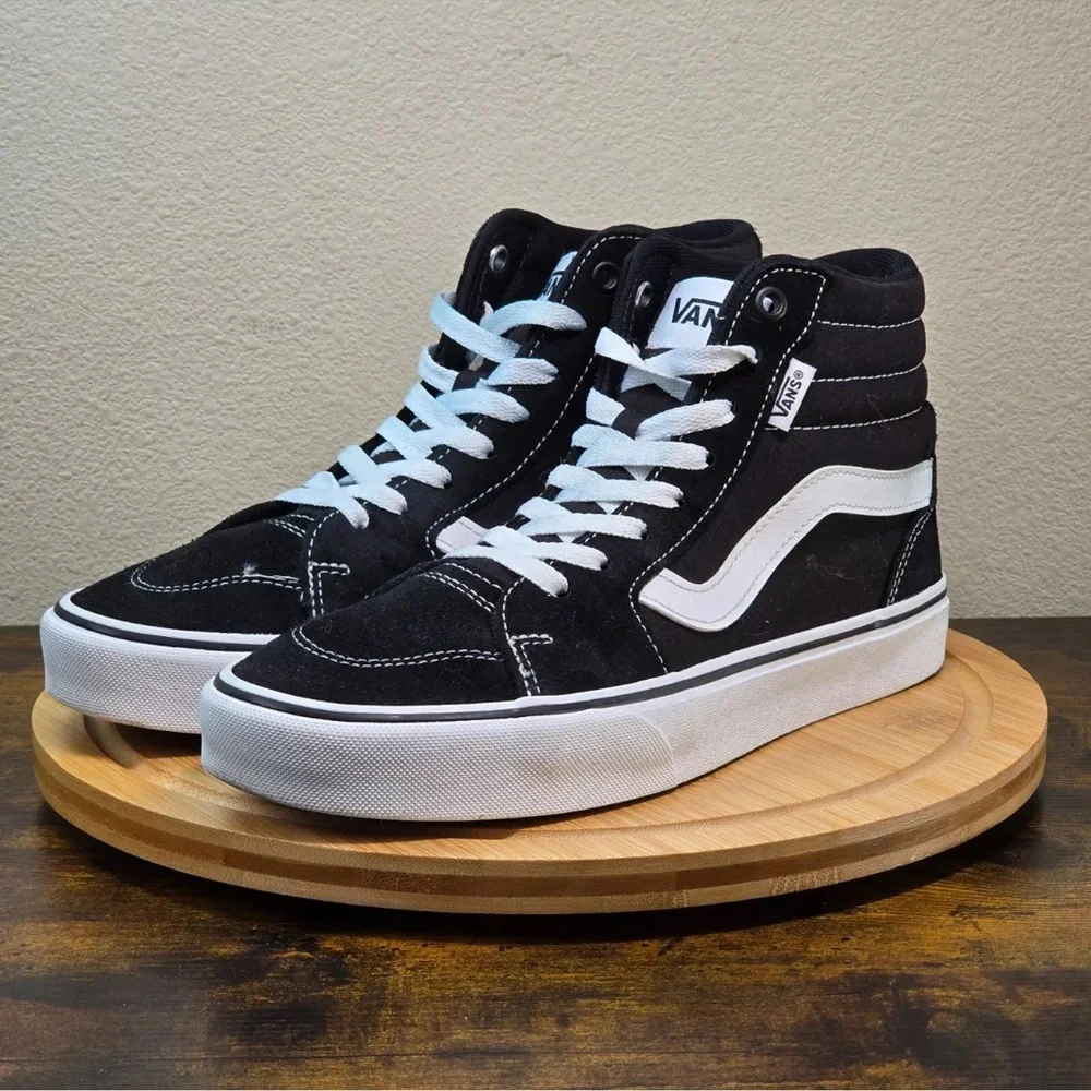 Vans Black and White High-Top Sneakers - Picture 3 of 5